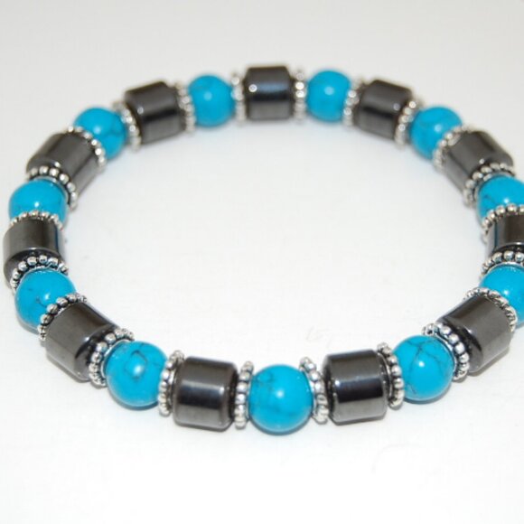 Magnetic Bracelet,Gemstone Beads,Healthy Bracelet,Pain Relief,Wellness Bracelet - Picture 2 of 2